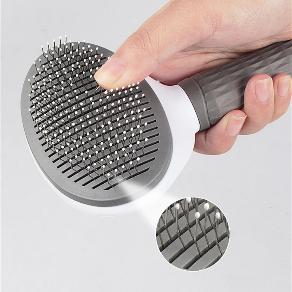Self-Cleaning Pet Hair Remove Comb Cat Slicker Brush Pet Hair Removal Comb Cats Grooming Brushes Dog Combs Pet Accessories