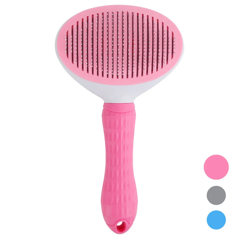 Self-Cleaning Pet Hair Remove Comb Cat Slicker Brush Pet Hair Removal Comb Cats Grooming Brushes Dog Combs Pet Accessories
