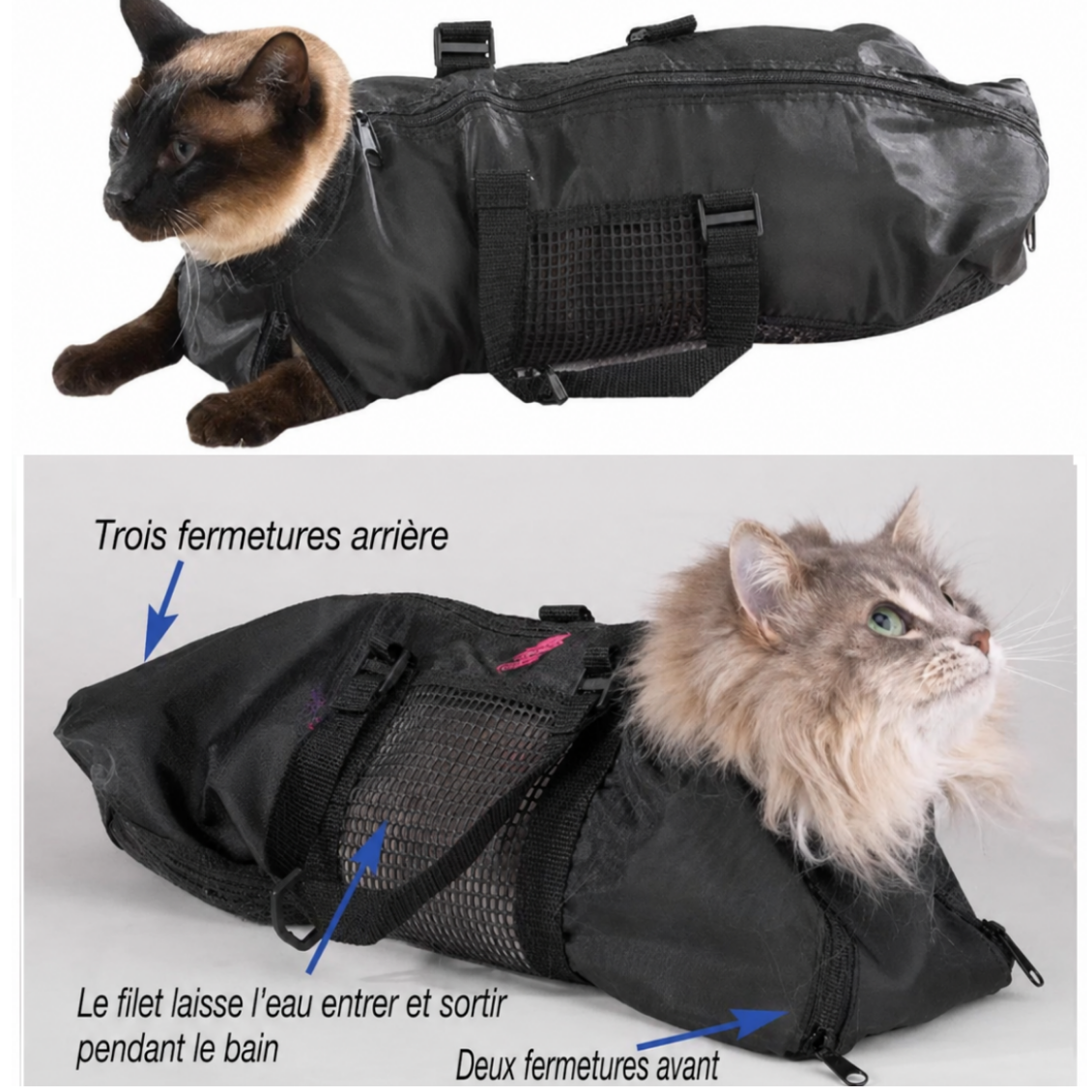 Sac de toilettage pour chat